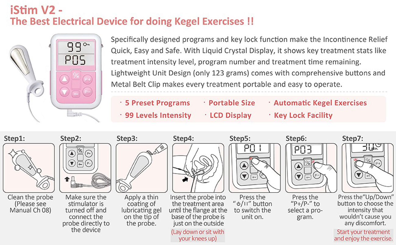 iStim Kegel Exerciser Incontinence Stimulator